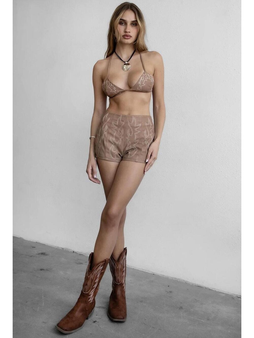 NWT Tic Toc Pitaya Darlene Western Short Set size S/M